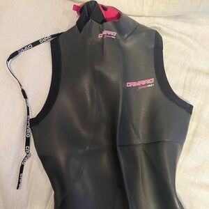 Women's Black & Pink Neoprene Swim Vest